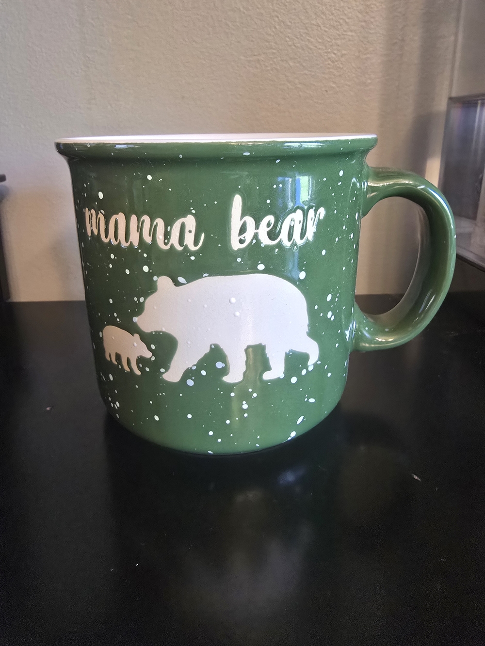 Mama Bear Green Ceramic Coffee Mug